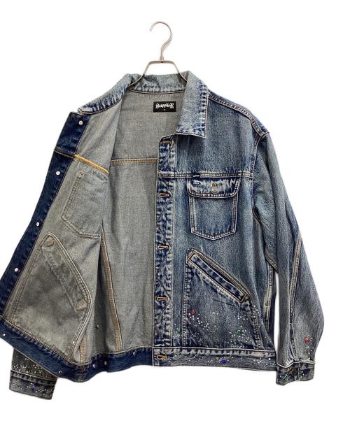 SUPPLIER（サプライヤー）SUPPLIER (サプライヤー) Rhinestone Denim Jacket インディゴ サイズ:Mの古着・服飾アイテム
