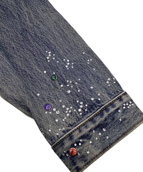 SUPPLIER（サプライヤー）SUPPLIER (サプライヤー) Rhinestone Denim Jacket インディゴ サイズ:Mの古着・服飾アイテム