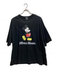 Name.×DISNEY（ネーム×ディズニー）の古着「OUT OF FOCUS PRINT TEE MICKEY MOUSE/半袖カットソー」｜ブラック