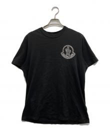 MONCLER（モンクレール）の古着「PRINT LOGO COTTON S/S T-SHIRT/プリント　ロゴ　コットン　ショートスリーブ　Tシャツ」｜ブラック