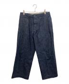 ATLAST & COアットラスト）の古着「ワーク デニムチノパンツ」｜インディゴ