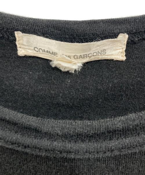 COMME des GARCONS（コムデギャルソン）COMME des GARCONS (コムデギャルソン) アシンメトリー フリル メッシュ Tシャツ ブラック サイズ:SSの古着・服飾アイテム