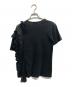COMME des GARCONS (コムデギャルソン) アシンメトリー フリル メッシュ Tシャツ ブラック サイズ:SS：6000円
