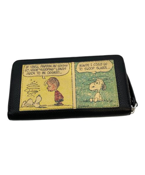 MARC JACOBS（マークジェイコブス）MARC JACOBS (マークジェイコブス) PEANUTS (ピーナッツ) 長財布 ブラックの古着・服飾アイテム