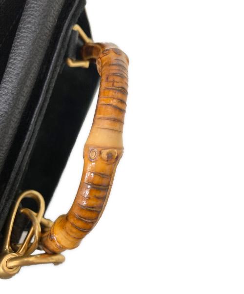 GUCCI（グッチ）GUCCI (グッチ) バンブー ハンドバッグ ミニショルダーバッグ ブラックの古着・服飾アイテム