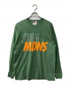 WIND AND SEA×MADNESSウィンダンシー×マッドネス）の古着「ロングスリーブTシャツ」｜グリーン