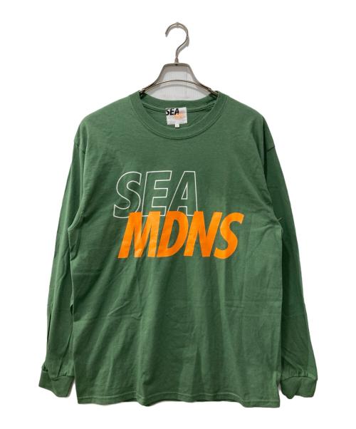 WIND AND SEA（ウィンダンシー）WIND AND SEA (ウィンダンシー) MADNESS (マッドネス) ロングスリーブTシャツ グリーン サイズ:Lの古着・服飾アイテム
