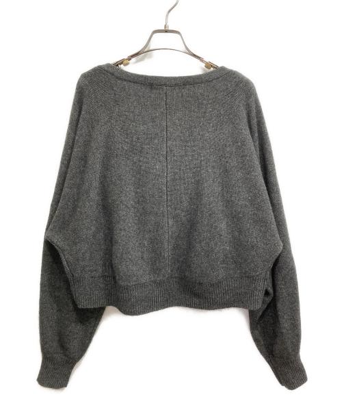 HER LIP TO（ハーリップトゥ）HER LIP TO (ハーリップトゥ) Lydie Ribbon-Tie Knit Ensemble/リボンタイ ニット アンサンブル グレー サイズ:Mの古着・服飾アイテム