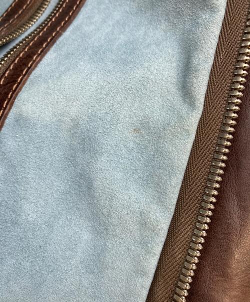 cocomeister（ココマイスター）cocomeister (ココマイスター) レザーボストンバッグ ブラウンの古着・服飾アイテム