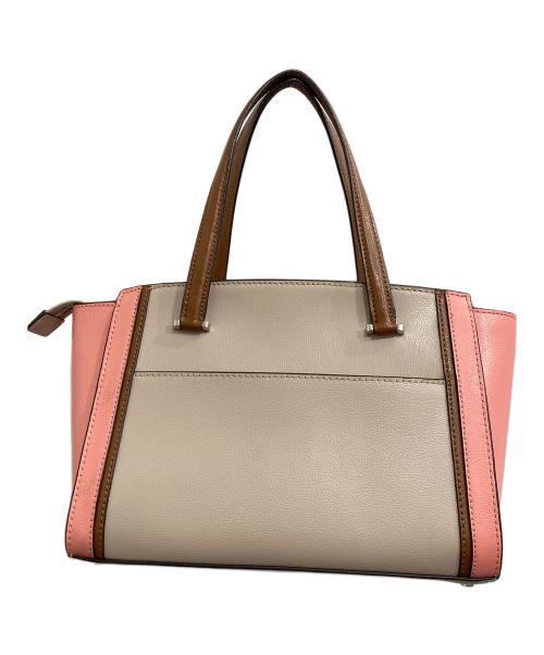 Kate Spade（ケイトスペード）Kate Spade (ケイトスペード) 2WAYショルダーバッグ ベージュ×ピンクの古着・服飾アイテム