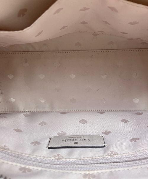Kate Spade（ケイトスペード）Kate Spade (ケイトスペード) 2WAYショルダーバッグ ベージュ×ピンクの古着・服飾アイテム