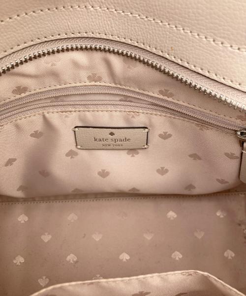 Kate Spade（ケイトスペード）Kate Spade (ケイトスペード) 2WAYショルダーバッグ ベージュ×ピンクの古着・服飾アイテム