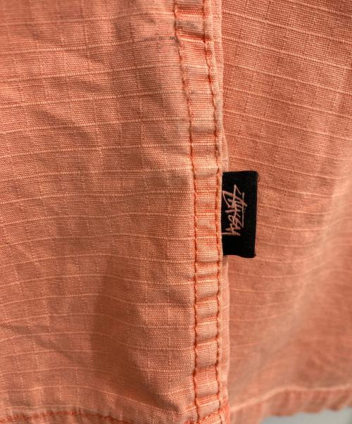 stussy（ステューシー）stussy (ステューシー) ミリタリーシャツ ピンク サイズ:Lの古着・服飾アイテム