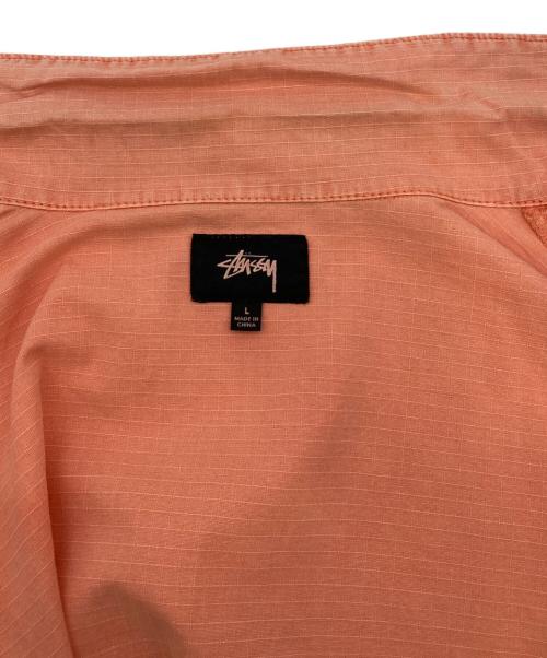 stussy（ステューシー）stussy (ステューシー) ミリタリーシャツ ピンク サイズ:Lの古着・服飾アイテム