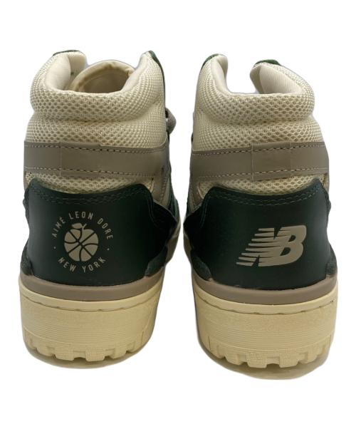 NEW BALANCE（ニューバランス）NEW BALANCE (ニューバランス) Aime Leon Dore (エメ レオン ドレ) BB650RM1 グリーン×ホワイト サイズ:27.5cm/US9.5/UK9/EU43の古着・服飾アイテム