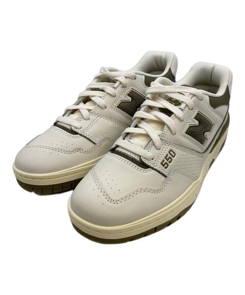 NEW BALANCE（ニューバランス）NEW BALANCE (ニューバランス) Aime Leon Dore (エメ レオン ドレ) BB550AD1 グリーン×ホワイト サイズ:27.5cm/US9.5/UK9/EU43の古着・服飾アイテム