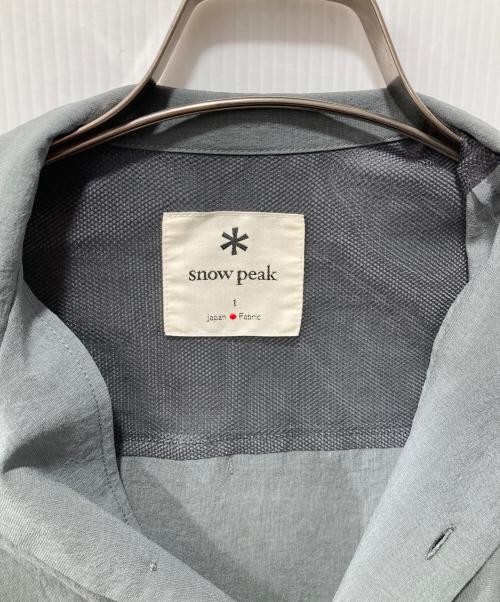 Snow peak（スノーピーク）snow peak (スノーピーク) Peライトポプリンシャツ グレー サイズ:1の古着・服飾アイテム