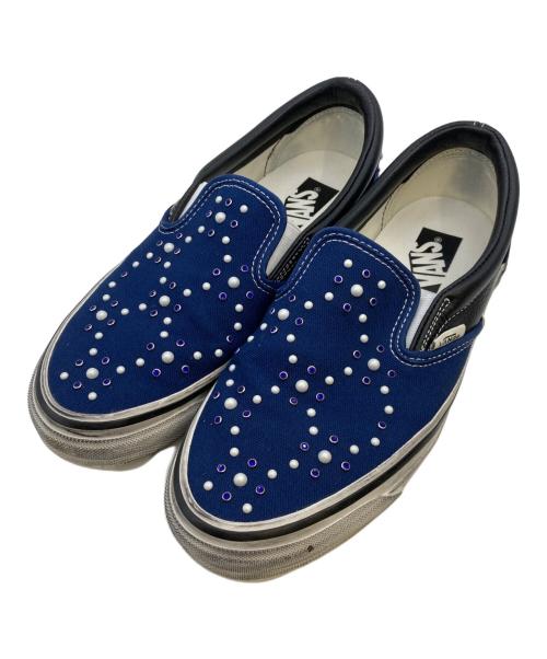 VANS（ヴァンズ）VANS (ヴァンズ) LX CLASSIC SLIP-ON 98/スリッポン ネイビー×ブラック サイズ:26cm/US8/UK7/EUR40.5の古着・服飾アイテム