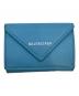 BALENCIAGA（バレンシアガ）の古着「ペーパー ミニ ウォレット」｜ブルー