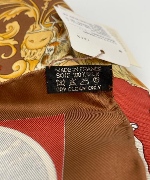 HERMES（エルメス）HERMES (エルメス) シルクスカーフ ブラウン 未使用品の古着・服飾アイテム