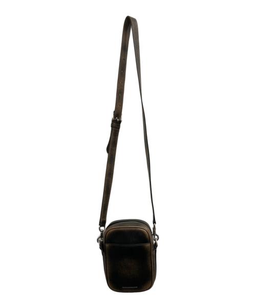COACH（コーチ）COACH (コーチ) ヒッチ クロスボディ・ラブド レザー ブラウンの古着・服飾アイテム