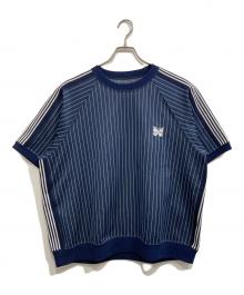 Needles（ニードルズ）の古着「別注Track S/S Crew Neck」｜ブルー