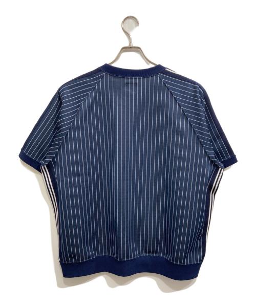 Needles（ニードルズ）Needles (ニードルズ) 別注Track S/S Crew Neck ブルー サイズ:Lの古着・服飾アイテム