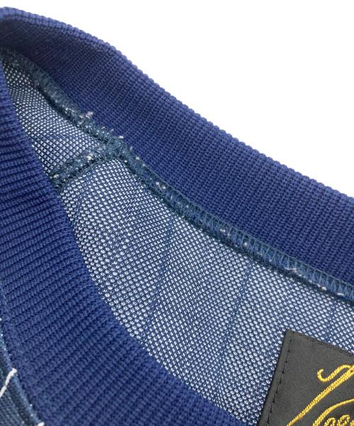 Needles（ニードルズ）Needles (ニードルズ) 別注Track S/S Crew Neck ブルー サイズ:Lの古着・服飾アイテム