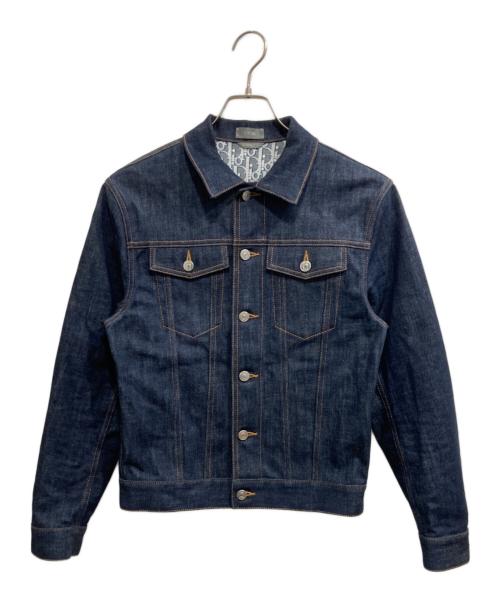Dior（ディオール）Dior (ディオール) Oblique Raw Cotton Denim Jacket/Oblique Jacket インディゴ サイズ:44の古着・服飾アイテム