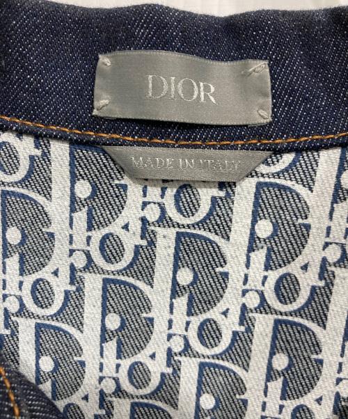Dior（ディオール）Dior (ディオール) Oblique Raw Cotton Denim Jacket/Oblique Jacket インディゴ サイズ:44の古着・服飾アイテム