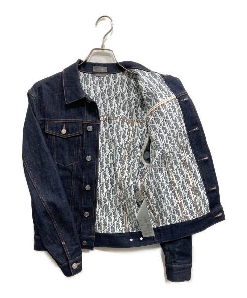 Dior（ディオール）Dior (ディオール) Oblique Raw Cotton Denim Jacket/Oblique Jacket インディゴ サイズ:44の古着・服飾アイテム