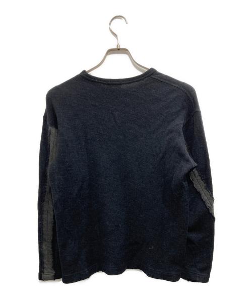 COMME des GARCONS HOMME（コムデギャルソン オム）COMME des GARCONS HOMME (コムデギャルソン オム) 田中オム AD1997 袖切替ニット チャコールグレー サイズ:記載なしの古着・服飾アイテム