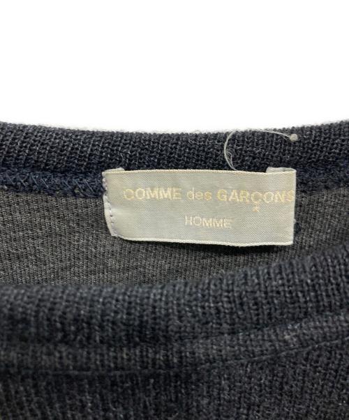 COMME des GARCONS HOMME（コムデギャルソン オム）COMME des GARCONS HOMME (コムデギャルソン オム) 田中オム AD1997 袖切替ニット チャコールグレー サイズ:記載なしの古着・服飾アイテム