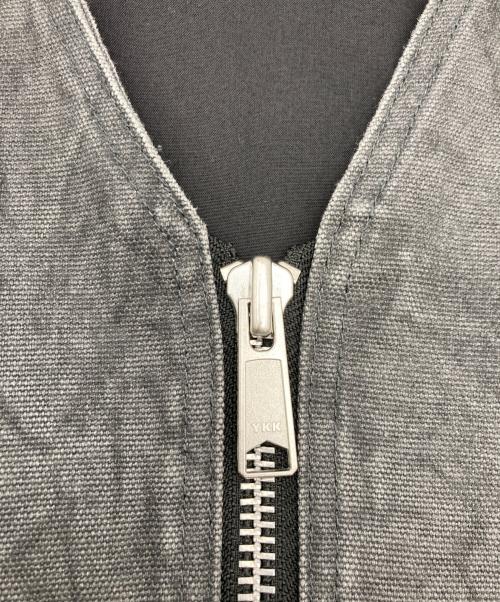 HUF（ハフ）HUF (ハフ) HEMP TWO POCKET WORK VEST グレー サイズ:XLの古着・服飾アイテム