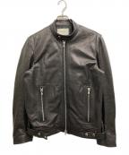 MAISON SPECIALメゾンスペシャル）の古着「Dress-Fit Sheep Leather Single Rider Jacket」｜ブラック