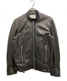 MAISON SPECIAL（メゾンスペシャル）の古着「Dress-Fit Sheep Leather Single Rider Jacket」｜ブラック