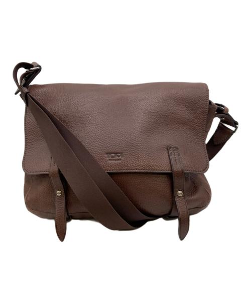TUMI（トゥミ）TUMI (トゥミ) レザーメッセンジャーバッグ ブラウンの古着・服飾アイテム