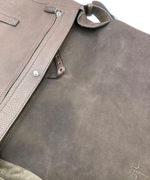 TUMI（トゥミ）TUMI (トゥミ) レザーメッセンジャーバッグ ブラウンの古着・服飾アイテム