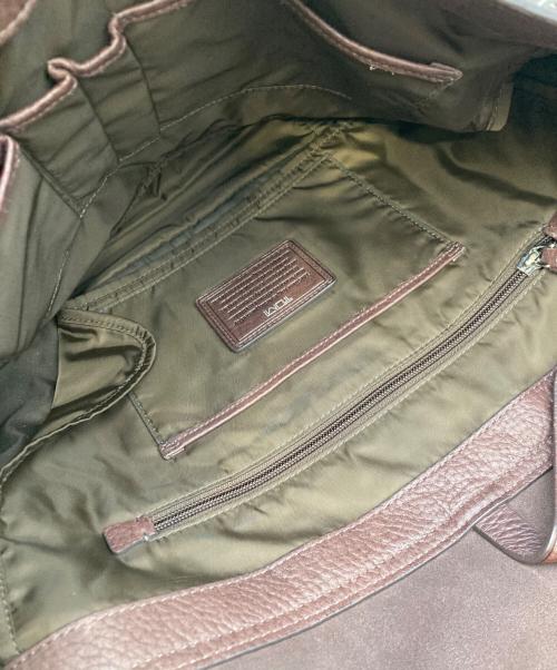 TUMI（トゥミ）TUMI (トゥミ) レザーメッセンジャーバッグ ブラウンの古着・服飾アイテム