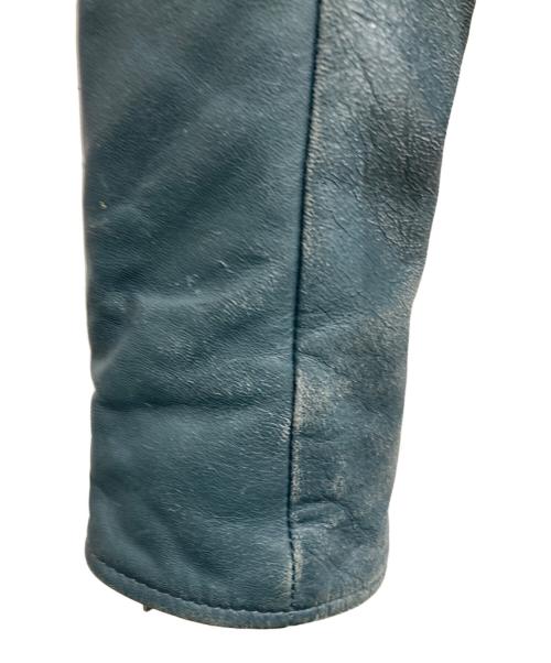 BALENCIAGA（バレンシアガ）BALENCIAGA (バレンシアガ) Leather Biker backet ブルー サイズ:36の古着・服飾アイテム