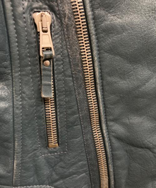 BALENCIAGA（バレンシアガ）BALENCIAGA (バレンシアガ) Leather Biker backet ブルー サイズ:36の古着・服飾アイテム