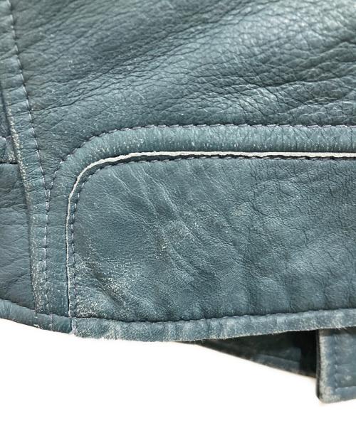 BALENCIAGA（バレンシアガ）BALENCIAGA (バレンシアガ) Leather Biker backet ブルー サイズ:36の古着・服飾アイテム