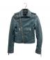 BALENCIAGA（バレンシアガ）の古着「Leather Biker backet」｜ブルー