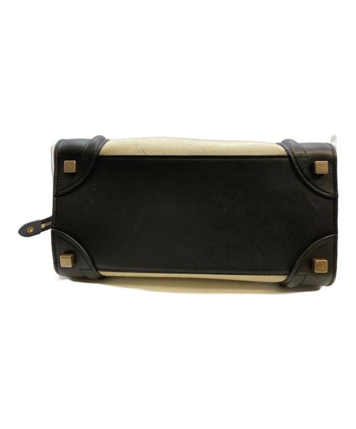 CELINE（セリーヌ）CELINE (セリーヌ) ラゲージマイクロショッパー レッド×ブラックの古着・服飾アイテム