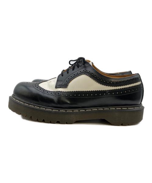 Dr.Martens（ドクターマーチン）Dr.Martens (ドクターマーチン) 10458 ウィングチップシューズ ホワイト×ブラック サイズ:USM9/USL10/UK8/EU42の古着・服飾アイテム