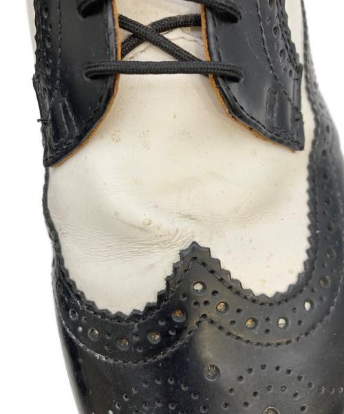 Dr.Martens（ドクターマーチン）Dr.Martens (ドクターマーチン) 10458 ウィングチップシューズ ホワイト×ブラック サイズ:USM9/USL10/UK8/EU42の古着・服飾アイテム