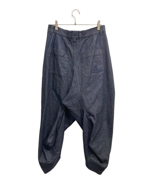 Vivienne Westwood（ヴィヴィアンウエストウッド）Vivienne Westwood (ヴィヴィアンウエストウッド) STEPHEN トラウザー サルエルパンツ インディゴ サイズ:46の古着・服飾アイテム