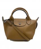 LONGCHAMPロンシャン）の古着「ル プリアージュ  エクストラ XS トップハンドルバック/Le Pliage Xtra XS」｜ブラウン/カシュー