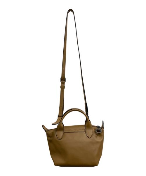LONGCHAMP（ロンシャン）LONGCHAMP (ロンシャン) ル プリアージュ  エクストラ XS トップハンドルバック/Le Pliage Xtra XS ブラウン/カシューの古着・服飾アイテム