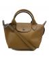 LONGCHAMP（ロンシャン）の古着「ル プリアージュ  エクストラ XS トップハンドルバック/Le Pliage Xtra XS」｜ブラウン/カシュー